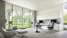 Preston Hollow: Valcucine Artematica with aerius wall unit in study.